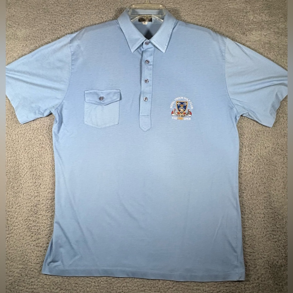 Royal Troon Golf Polo Shirt The Open 1989 Sporting Choice XL Blue